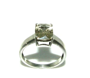 Anillo De Plata 925 Con Cuarzo Limón Para Mujeres Talla O Del Reino Unido - Imagen 1 de 6