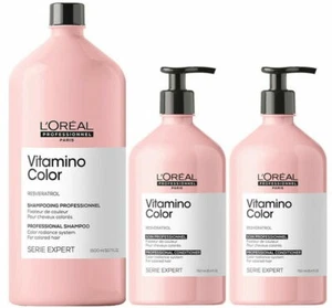 Loreal Vitamino Resveratrol Color Shampoo 1 x 1500ml and 2 x Conditioner 750ml - Picture 1 of 1