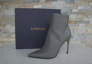Le Silla Size 38 Ankle Booties Heels Shoes Gray NEW Former RRP 882 € - Picture 1 of 7