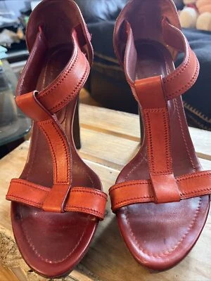 VTG  Tom Ford for YSL Yves Saint Laurent   Safari Red Platform Size 7 eu 37.5 - Image 1 of 4