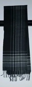 Bufanda de acrílico unisex gris a cuadros de Merona de Target -- Nueva sin etiquetas - Imagen 1 de 4