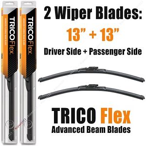 Driver+Passenger 2-Wiper Set: Trico Flex 13"+13" Beam Blades 1957-1970 18-130 x2