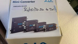 AJA Mini Converter HDP3-R0 3G/HD/SD-SDI to DVI-D and Audio Converter - Picture 1 of 2