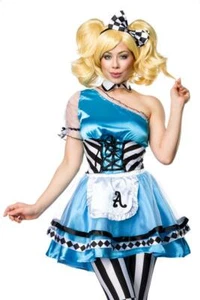 Alice im Wunderland Kostüm Set Damen Fasching Karneval Märchen Hutmacher  - Bild 1 von 5