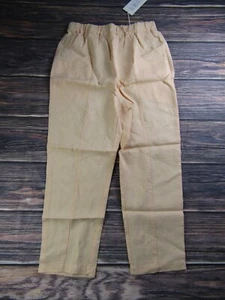 MATE The Label NEW Womens Medium Willow Pants Apricot Orange Relaxed Linen - Picture 1 of 10