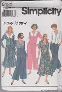 Simplicity 8480 - fr 1993..Size 18 20 22 24..Ladies Pant Skirt Top *UNCUT* - Picture 1 of 2
