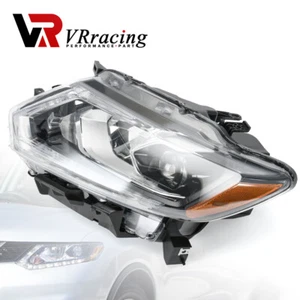 For 2014 2015 2016 Nissan Rogue Driver Side LED Headlight Assembly Chrome - Picture 1 of 13