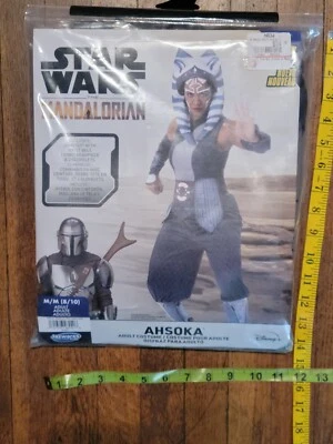 Adult Ahsoka Halloween Cosplay Costume Star Wars Mandalorian Sz MEDIUM 8/10 - Image 1 of 4