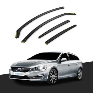 VOLVO V60 MK1 2010-2017 5 Door Estate Wind Deflectors 4pc Tinted - Picture 1 of 10