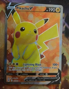 Pokemon TCG SWSH Brilliant Stars Pikachu V 157/172 Full Art Ultra selten frisch Neuwertig! - Bild 1 von 2