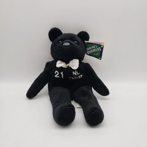 Vintage Sammy Sosa #21 NL MVP Salvinos Bammers Plush Bear with Tag Cover