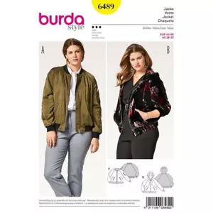 BURDA 6489 JACKETS WOMEN'S PLUS Sewing Pattern Sizes 18 - 32 Skill: AVERAGE - Picture 1 of 8