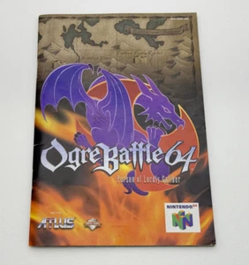 Ogre Battle 64: Person of Lordly Caliber Instruction Booklet (Nintendo 64 N64) - Picture 1 of 12