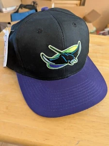Vintage BallCap MLB Tampa Bay Devil Rays Plain Logo 7 Snapback Hat 90’s with TAG - Picture 1 of 5