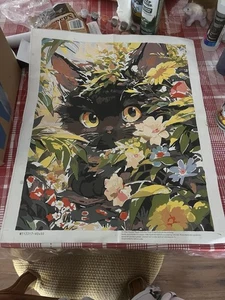 Malen nach Zahlen Fertig Katze - Bild 1 von 1
