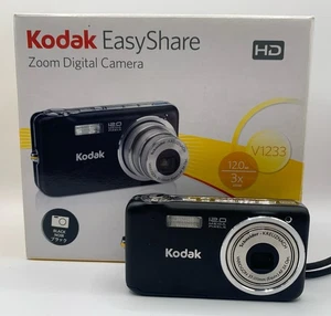 Kodak EasyShare V1233 12.0MP Digital Camera - Black + OVP + Vollständig - Bild 1 von 12