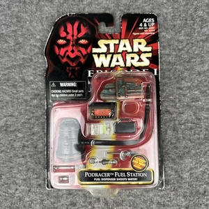 Star Wars Episodio I Podracer Stazione di Servizio Figure Accessori Hasbro su Scheda LEGGI - Foto 1 di 15