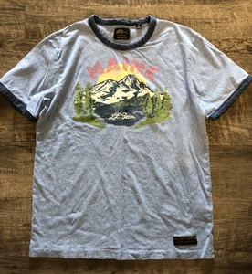 Camiseta LL Bean Todd Snyder Colaboración Timbre Para Hombres M Azul Algodón Orgánico MAINE - Imagen 1 de 6
