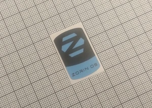 5 x Black & Blue Zorin OS Linux Stickers For The Computer Case 18 x 28 mm - Picture 1 of 1
