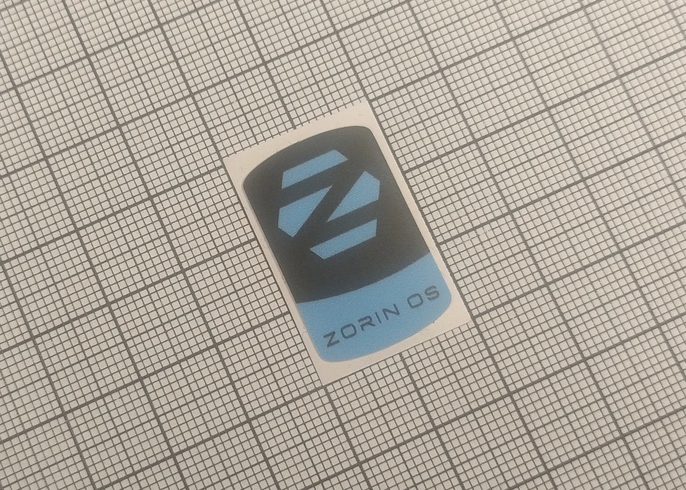 5 x Black & Blue Zorin OS Linux Stickers For The Computer Case 18 x 28 mm - Image 1 of 1