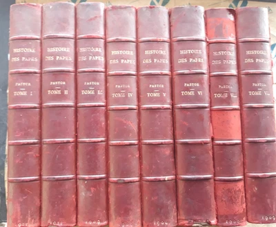 HISTOIRE DES PAPES (IN 8 VV) - LOUIS PASTOR - IN FRANCESE- LIBRAIRIE PLON  1911 - Immagine 1 di 4