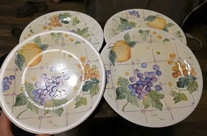 Lotto di 4 piatti macedonia frutta modello "Orchard" Pfaltzgraff 8 3/4" fattoria - Foto 1 di 6