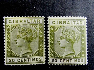 nystamps British Gibraltar Stamp # 31 31A Mint OG H   N21y824 - Picture 1 of 2