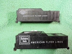 2) AMERICAN FLYER READING & BURLINGTON TENDER SHELLs ONLY - Picture 1 of 6