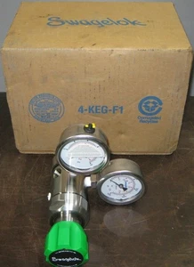 SWAGELOK REGLER, NR: KCY1ERF417A90010 HP MAX 3600 PSIG LP 0-50 PSIG ZC1216001 - Bild 1 von 4