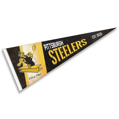 Banderín retro vintage retro de los Pittsburgh Steelers Foto 1 de 4