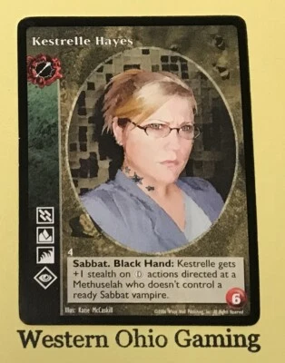 Vampire Eternal Struggle TCG Kestrelle Hayes Promo Card CCG - Image 1 of 2
