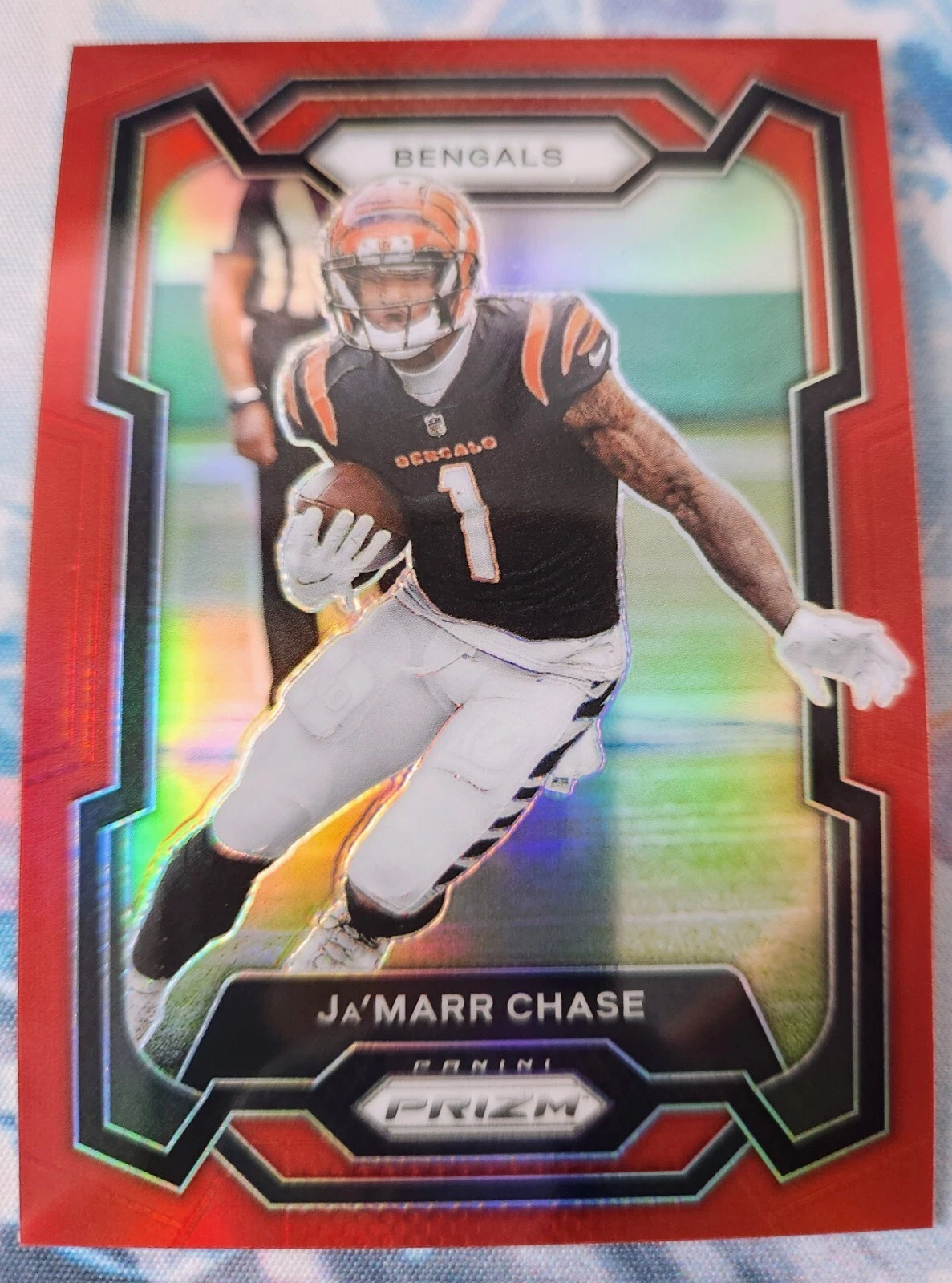 2023 Panini Prizm Ja'Marr Chase Red Retail SP #56