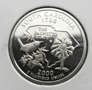 2000 S  Silver South Carolina  Quarter in  Proof    -   .79  Ship - Picture 1 of 2