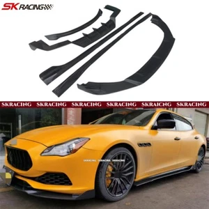 Real Carbon Fiber BodyKit Front Lip Rear Bumper For Maserati Quattroporte 17-20 - Imagen 1 de 15