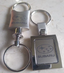 2 GENUINE SUBARU METAL KEYCHAINS *ADVENTURE SUBARU of MENTOR, OHIO - Picture 1 of 2