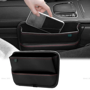 Car Seat Gap Universal PU Leather Bag Holder Organizer Storage Auto Accessories - Bild 1 von 14
