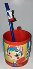RINGLING BROS. &amp; BARNUM BAILY 12 oz. Plastic Cup w/Matching Tiger Straw/Spoon