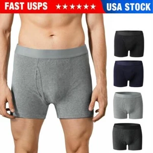 1PC Mens Boxer Briefs Trunks Shorts Underwear Cotton Stretch Size M-2XL New - Picture 1 of 16