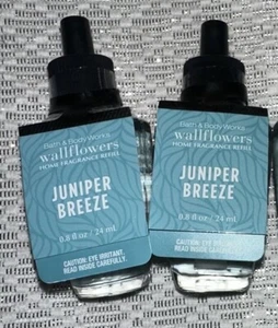 Bath & Body Works Wallflowers Home Fragrance Scented Refill Juniper Breeze -2 - Picture 1 of 1