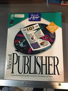 Microsoft Publisher Home CD-ROM Vintage Software 1993 Vintage - Picture 1 of 4