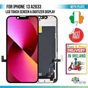 For iPhone 13 A2633 LCD Touch Screen 6.1 Display Digitizer Assembly With Plate - Bild 1 von 4