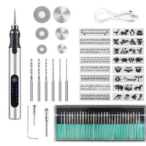 63tlg Set Elektrische Schleifen Mini Gravur-Stift-Schleifmaschine DIY Werkzeuge - Bild 1 von 12