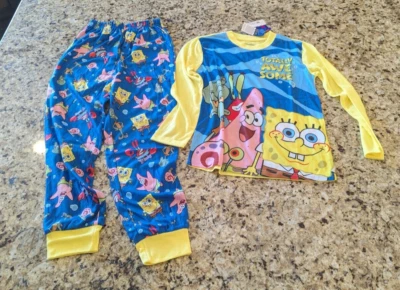 SpongeBob Boys Long Sleeve Pajama Set, 2-Piece, Sizes Youth 8 - Image 1 of 4
