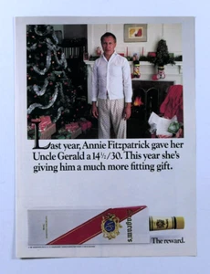 Christmas  Seagram's VO Vintage 1984 More Fitting Gift Original Print Ad - Picture 1 of 4