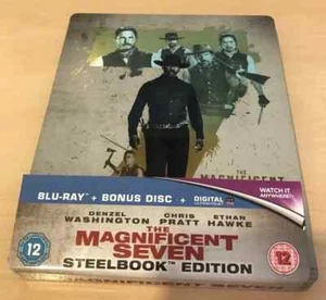 The Magnificent Seven ( Blu Ray & Bonus Disc Steelbook **New & Sealed** - Picture 1 of 2
