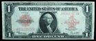 1923 $1 United States Note Red Seal Large Size Fr 40 Very Fine Vf