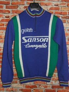EROICA GIACCA SANSON CAMPAGNOLO MAGLIA SHIRT BICI CICLISMO VINTAGE 70'S ACRILICO - Imagen 1 de 3
