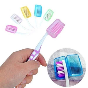 5PCS Toothbrush Head Cover Case Cap Holder Travel Camping Brush Cleaner Protect - Picture 1 of 12