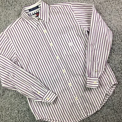 Camisa Vintage TOMMY HILFIGER Abotonada Talla 6 Blusa Rayas Foto 1 de 4