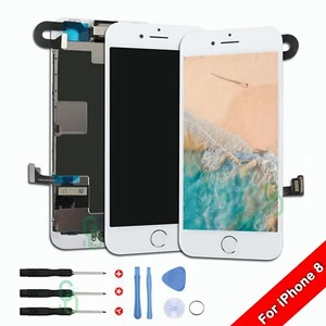 For iPhone 8 LCD Display Digitizer 3D Touch Screen Replacement+Home Button+Tools - Picture 1 of 7